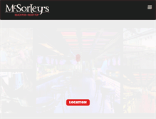 Tablet Screenshot of mcsorleysftl.com